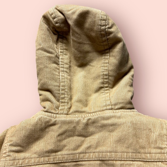 Baby GAP Tan Fleece Lined Corduroy Jacket With Hood - Picture 15 of 15